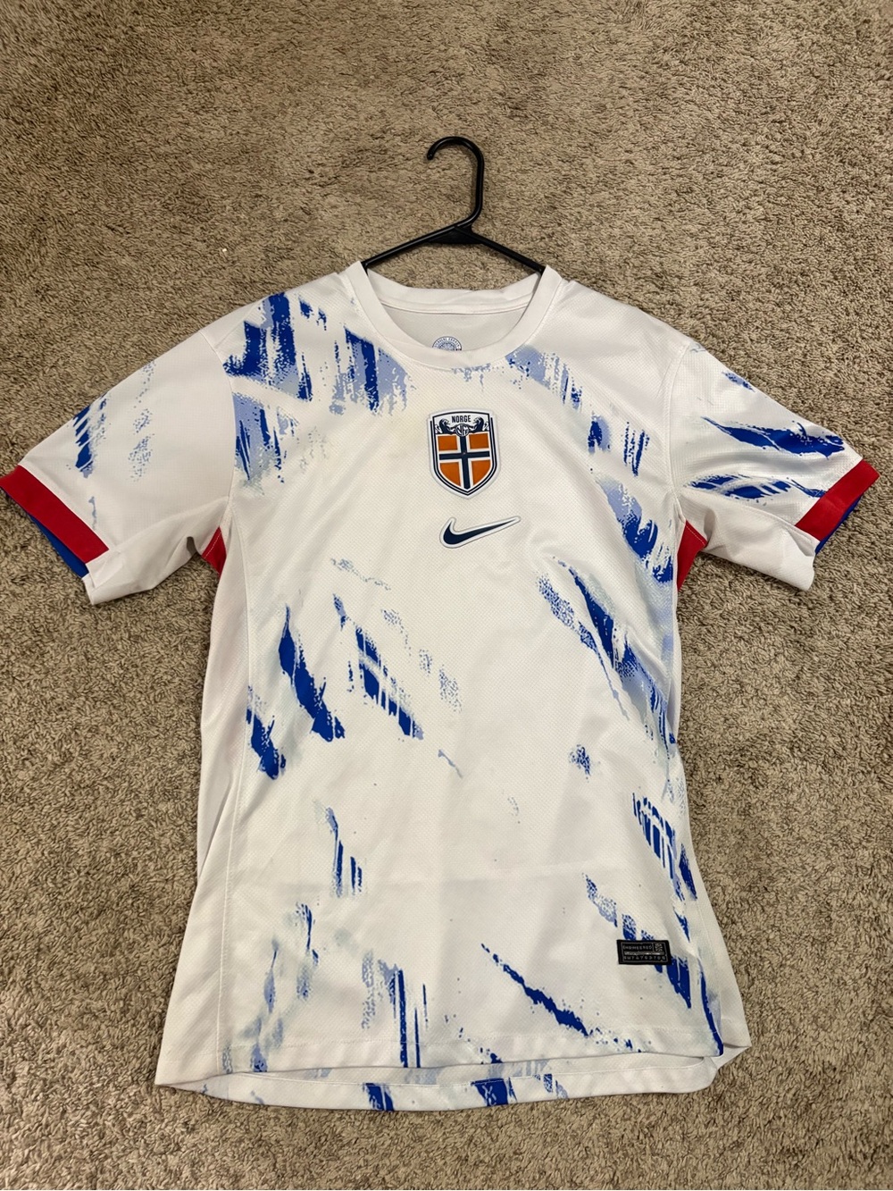Nike Norway Soccer Jersey with Crest